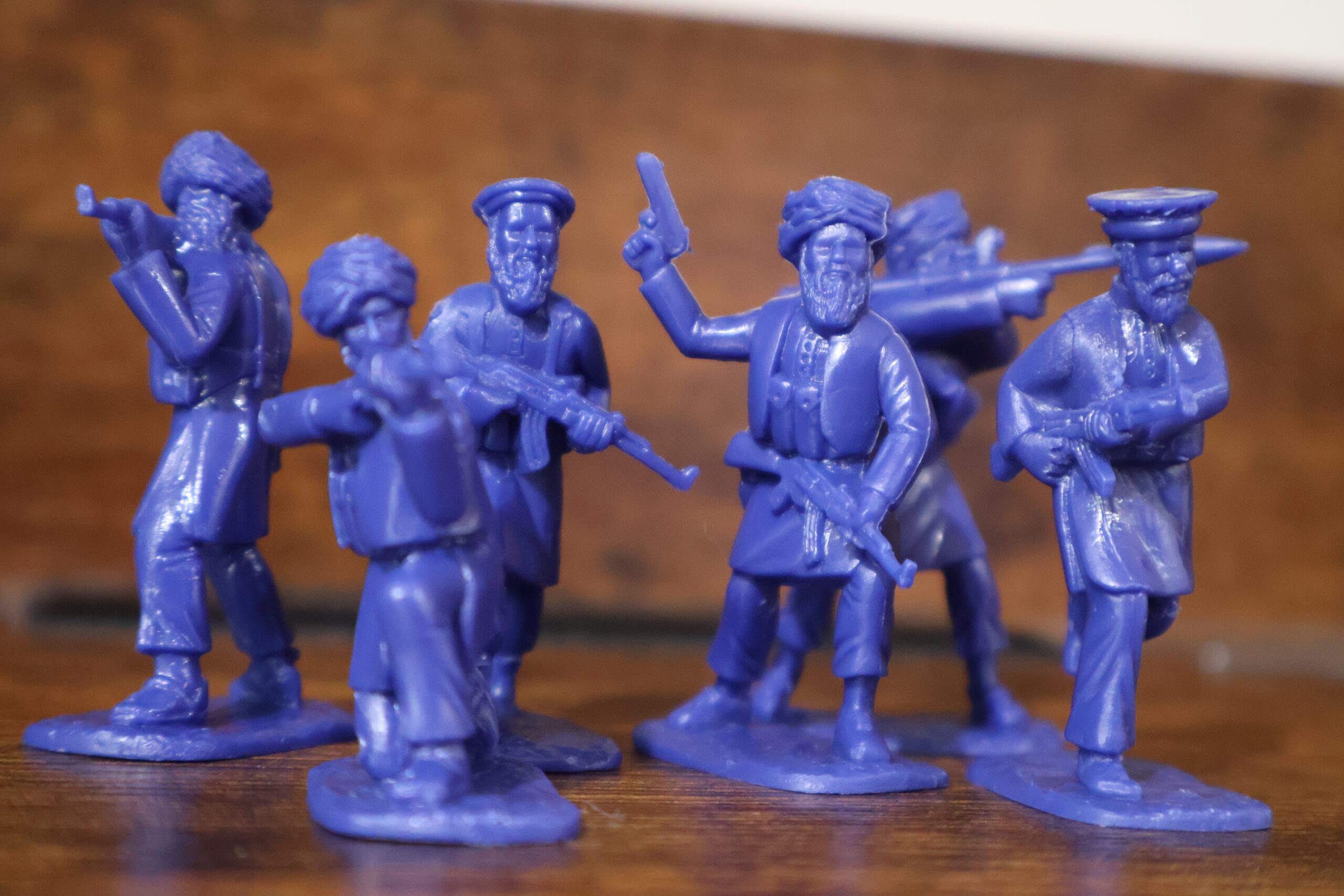 blue toy soldiers taliban aip