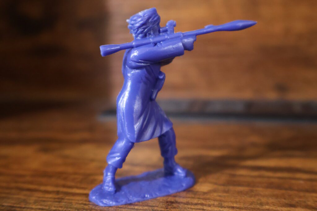 blue taliban toy soldier