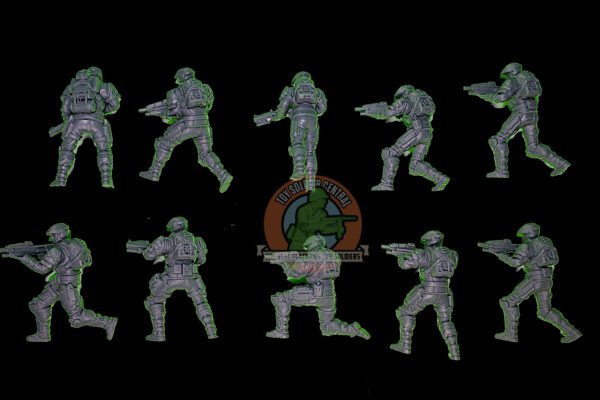 halo reach unsc army troopers toy resin back