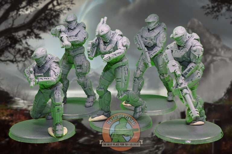 Halo Reach | UNSC | Recon Spartan Toy Soldier Squad | Series One | 54mm Scale