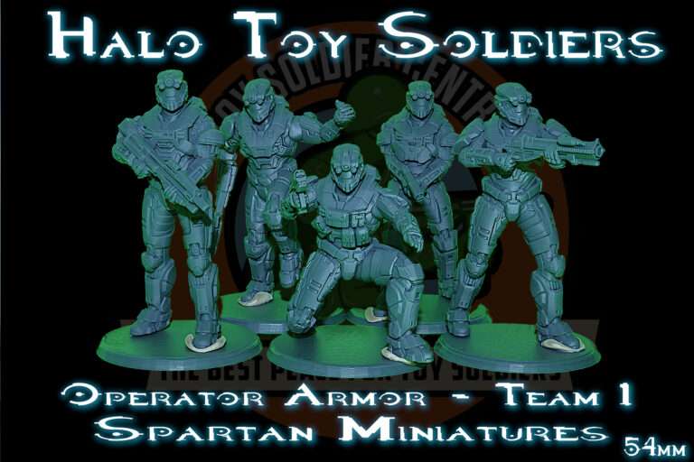 Halo Reach | UNSC | Operator Spartan Toy Soldier Squad | Series One | 54mm Scale