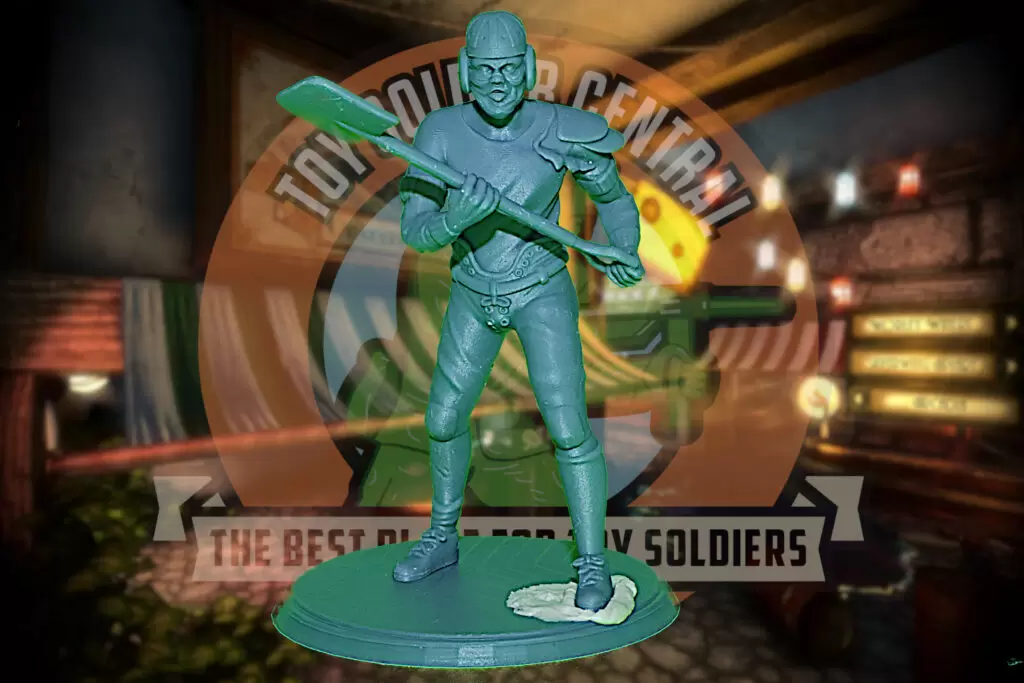 bioshock pigskin thuggish shovel splicer toy soldier 54mm