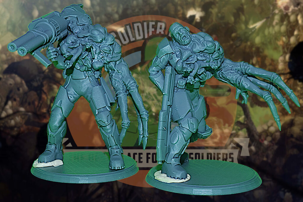 halo combat forms infected marines 54mm army men
