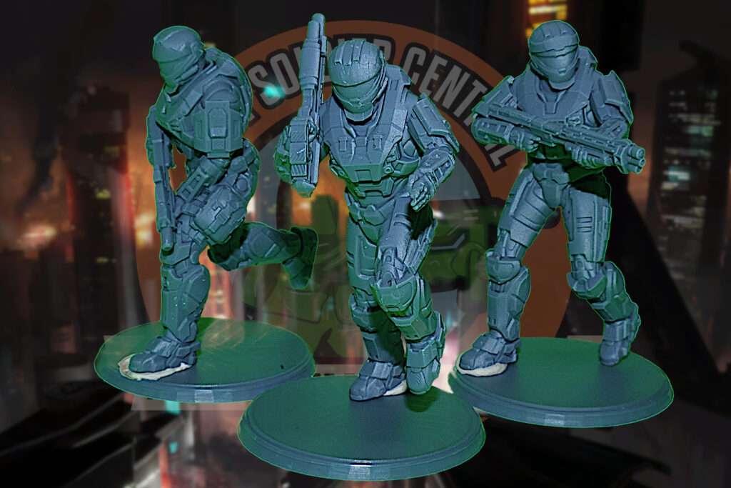 halo cqc spartan group attacking army men