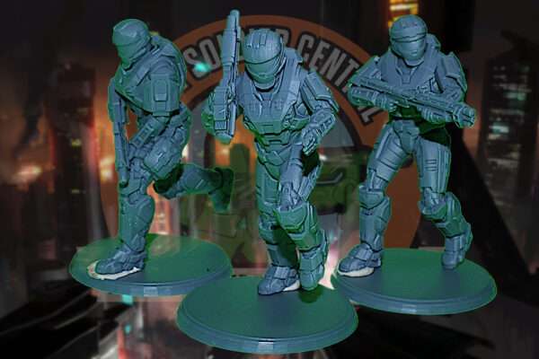 halo cqc spartan group attacking army men
