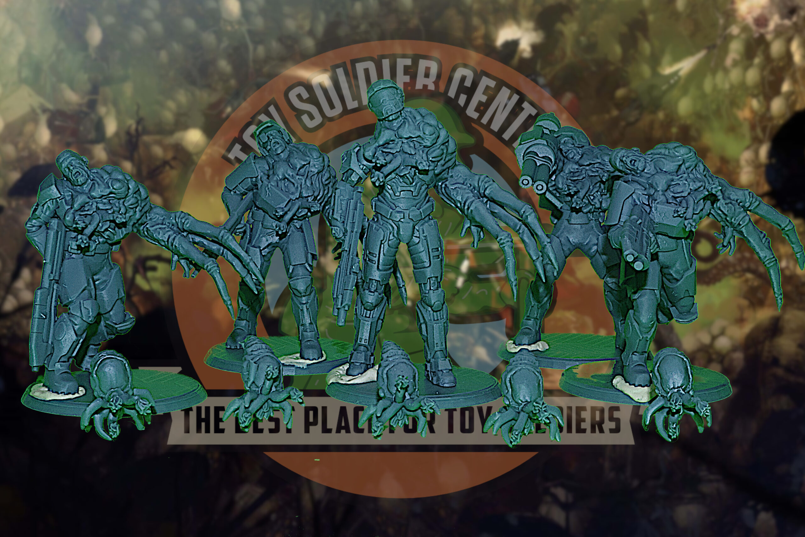 halo infected marines combat form flood toy soldiers