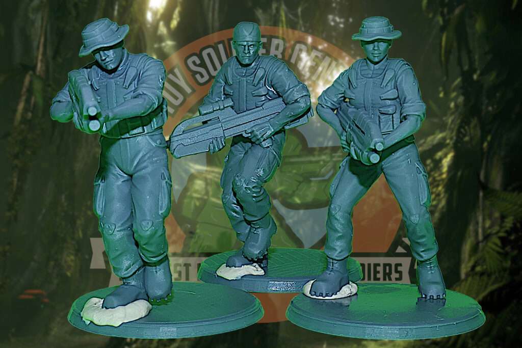 halo light marines army men grey