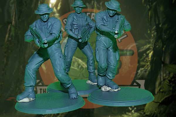 halo light marines toy soldiers grey