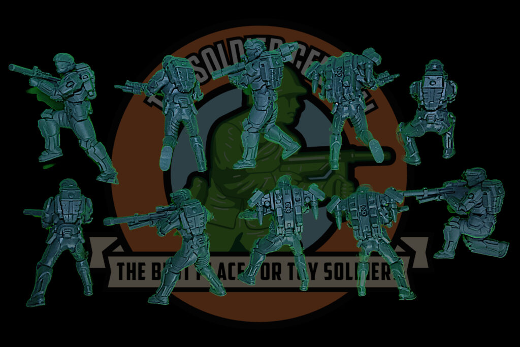 Halo Reach | UNSC | ODST Toy Soldier Squad | Series Two | 54mm Scale ...