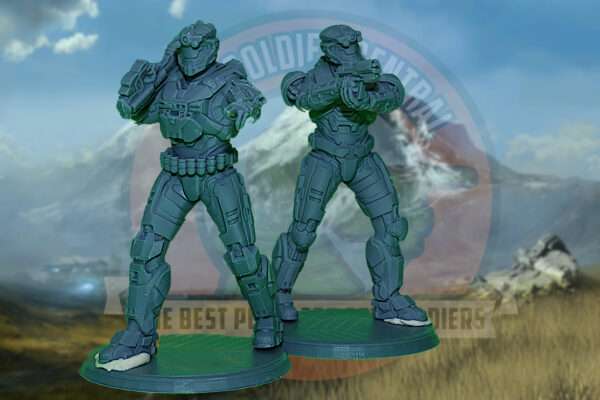 Halo Reach | UNSC | Operator Spartan Toy Soldier Squad | Series Three | 54mm Scale - Image 4
