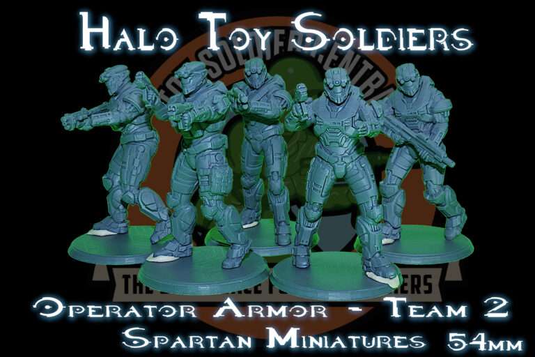 Halo Reach | UNSC | Operator Spartan Toy Soldier Squad | Series Two | 54mm Scale