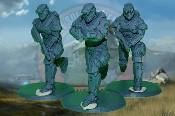 Halo Reach | UNSC | Operator Spartan Toy Soldier Squad | Series Three | 54mm Scale - Image 3