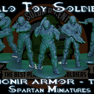 halo spartan GUNGNIR series 1 toy soldiers 54mm