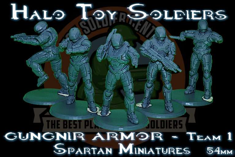 Halo Reach | UNSC | GUNGNIR Spartan Toy Soldier Squad | Series One | 54mm Scale