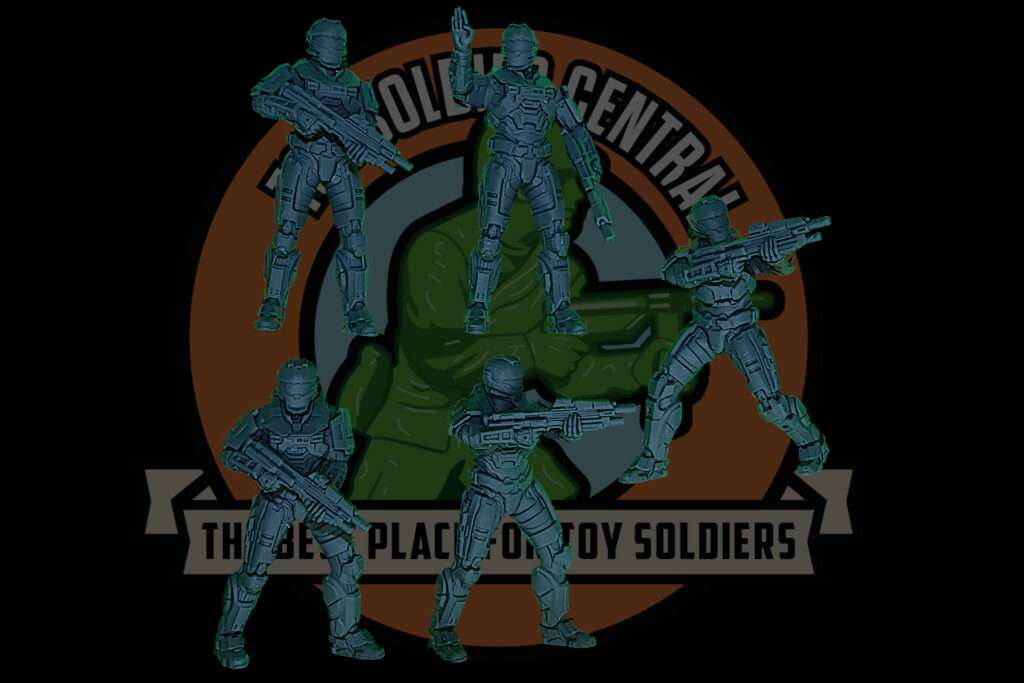 halo spartan cqc armor toy soldier front 54mm