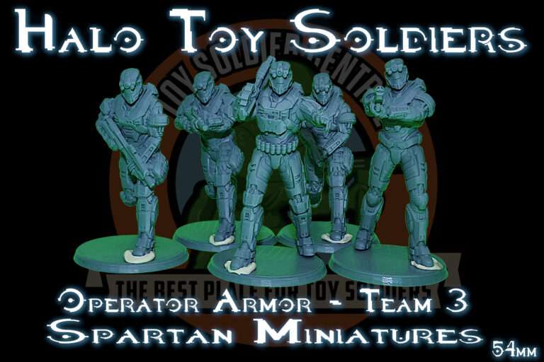 Halo Reach | UNSC | Operator Spartan Toy Soldier Squad | Series Three | 54mm Scale