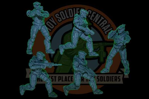 Halo Reach | UNSC | Operator Spartan Toy Soldier Squad | Series Three | 54mm Scale - Image 5