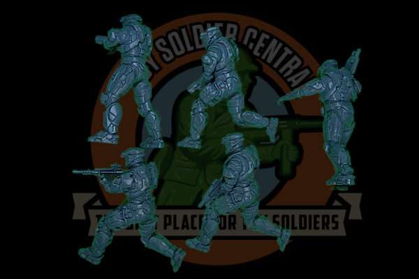Halo Reach | UNSC | Operator Spartan Toy Soldier Squad | Series Three | 54mm Scale - Image 6