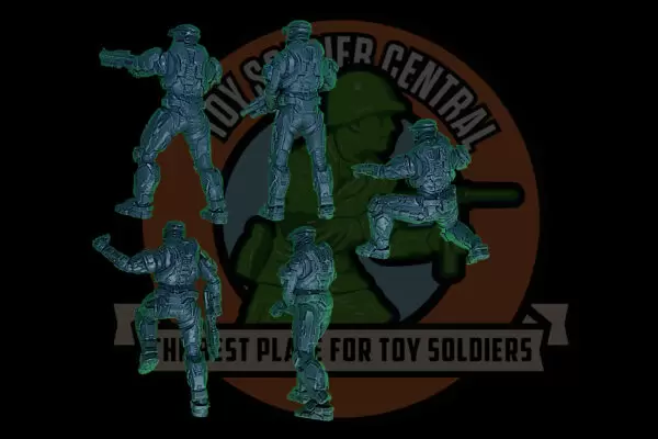 Halo Reach | UNSC | Operator Spartan Toy Soldier Squad | Series One | 54mm Scale - Image 6