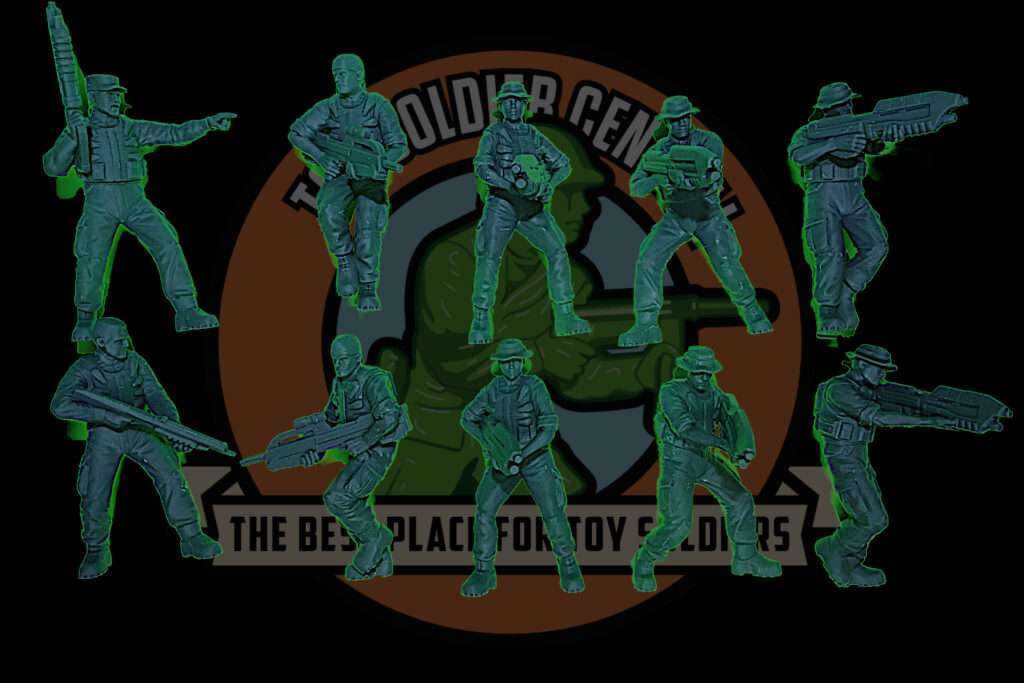 marine squad 2 toy soldier 54mm front