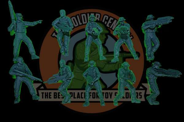 marine squad 2 toy soldier 54mm front