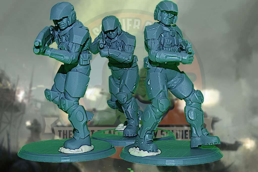 marines halo unsc toy soldiers 54mm