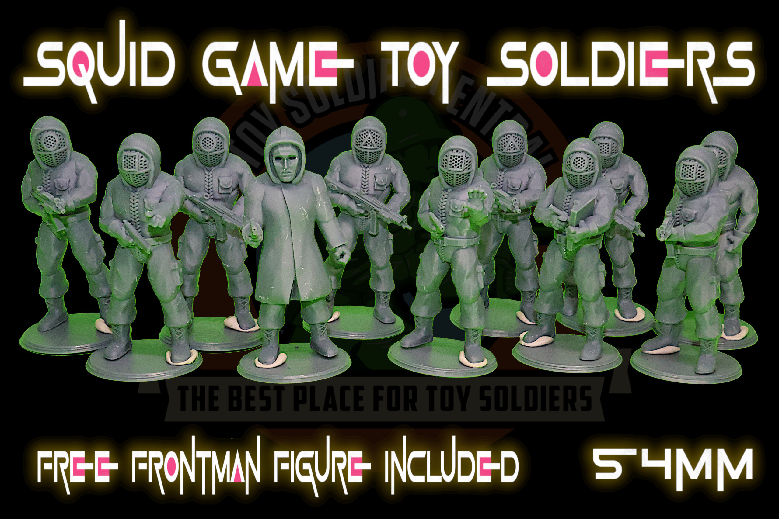 Squid Games | Pink Guard Toy Soldiers | Series One | 54mm Scale - Toy  Soldier Central