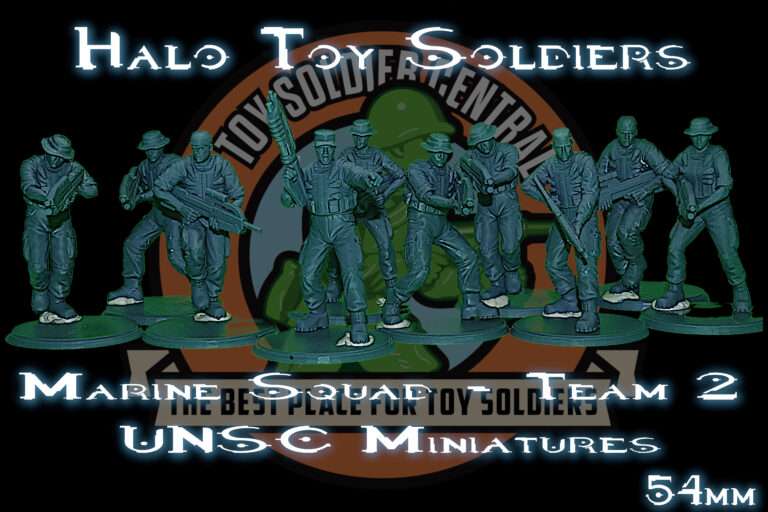 Halo | UNSC | Marine Toy Soldier Squad | Series Two | 54mm Scale