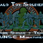 Halo | UNSC | Marine Toy Soldier Squad | Series Three | 54mm Scale