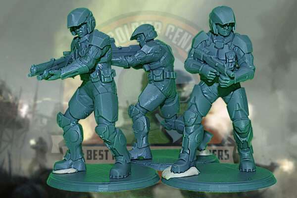 Halo | UNSC | Marine Toy Soldier Squad | Series Three | 54mm Scale - Image 4