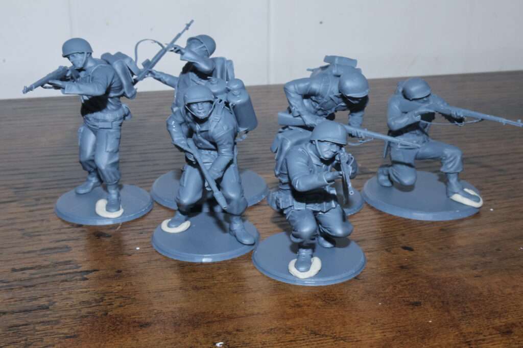 american ww2 54mm toy soldiers
