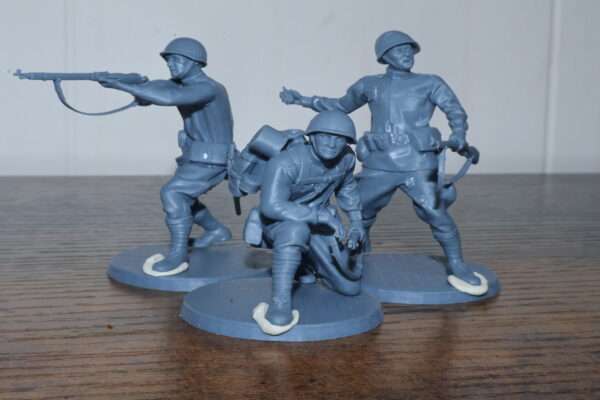 grey russian army men 54mm