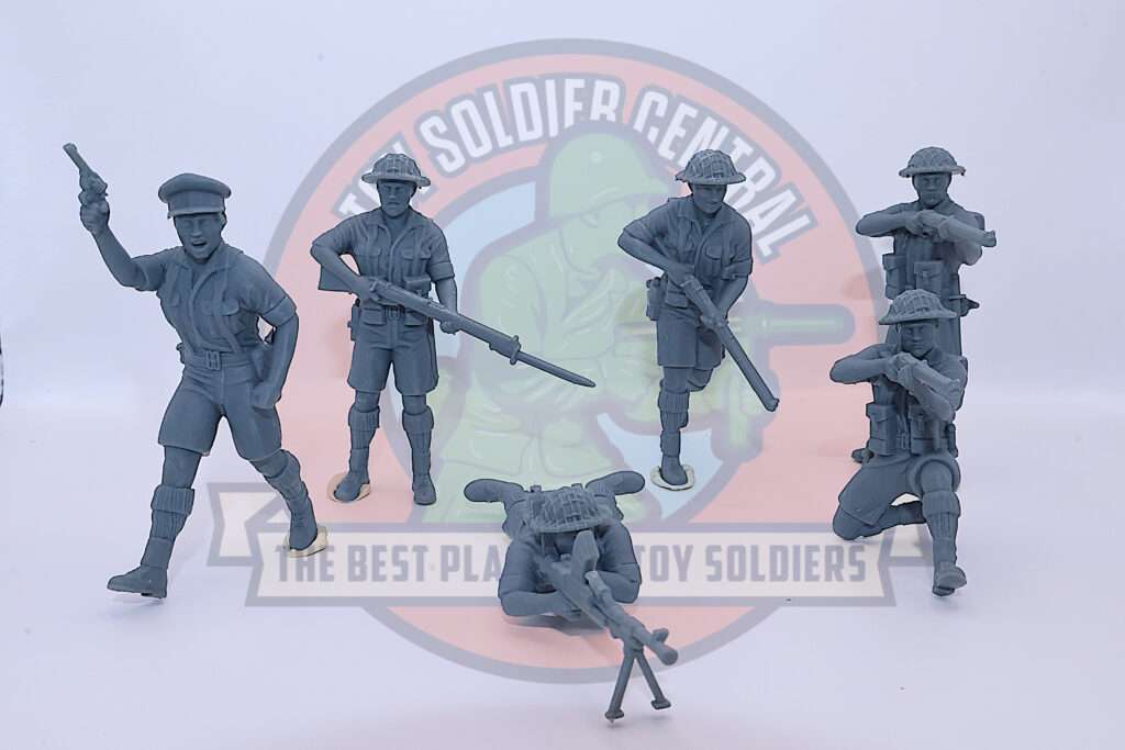 British 8th army men resin squad