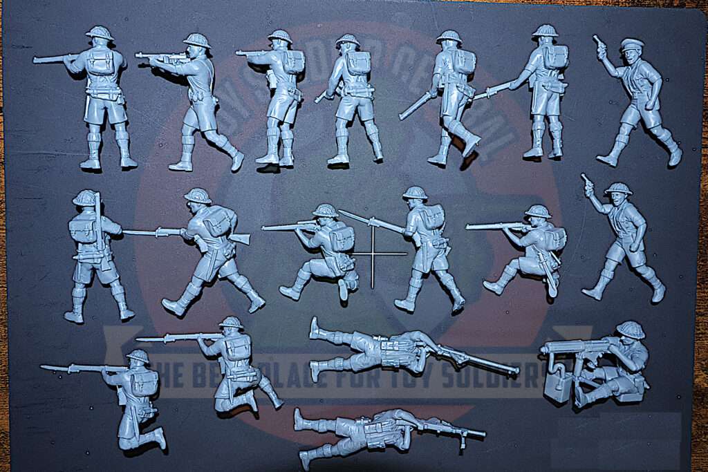 ww2 british 8th army men 54mm back
