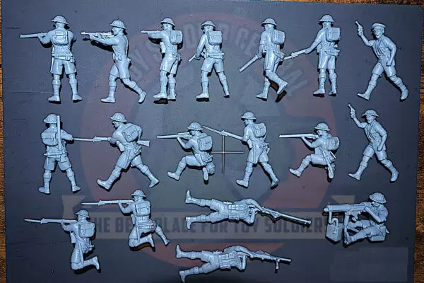 ww2 british 8th army men 54mm back