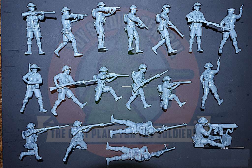 ww2 british 8th army men 54mm front