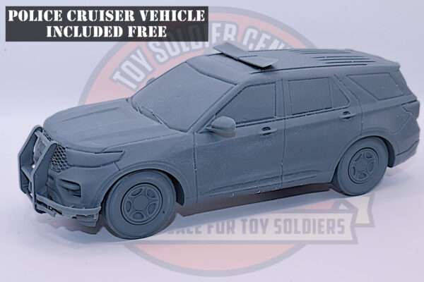 54mm cop car toy soldier