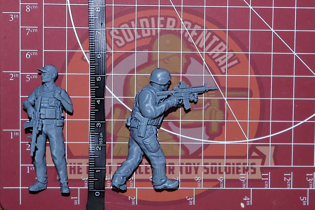 54mm scale cop army men