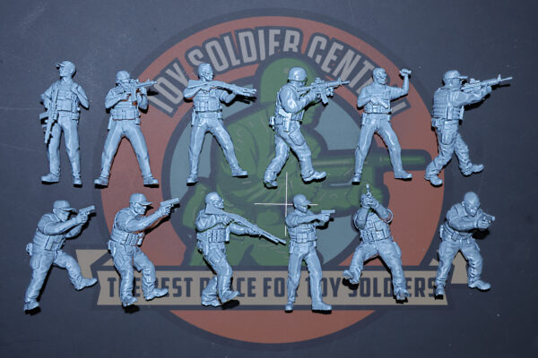 resin toy soldier swat police