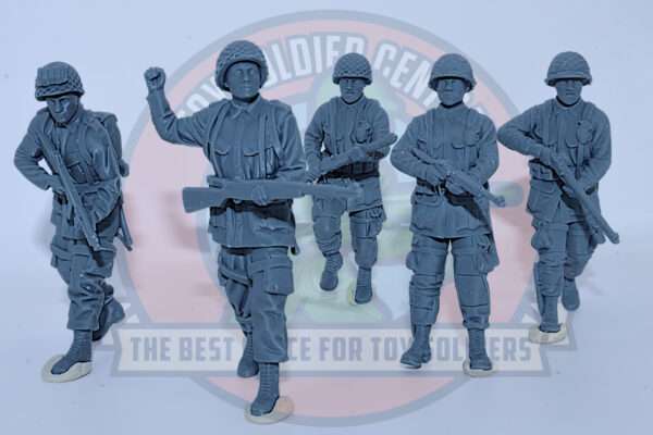 us paratroopers captain toy soldiers resin