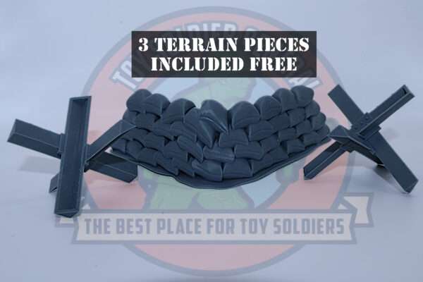 ww2 terrain resin sandbags tank trap