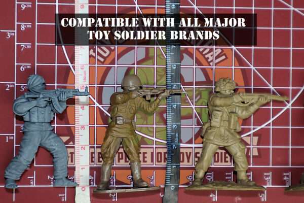 Close Up Arabic Toy Soldiers 54mm Scale Comparison