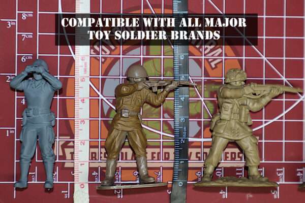 Close Up Cannon Crew 54mm WW2 US Scale Comparison