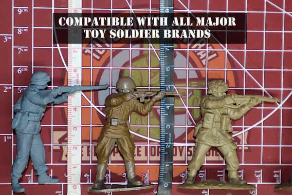 Close Up WW2 German Afrika Korps 54mm Scale Comparison