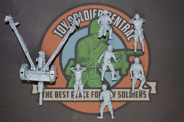 US 155mm Howitzer Crew Toy Soldiers Back