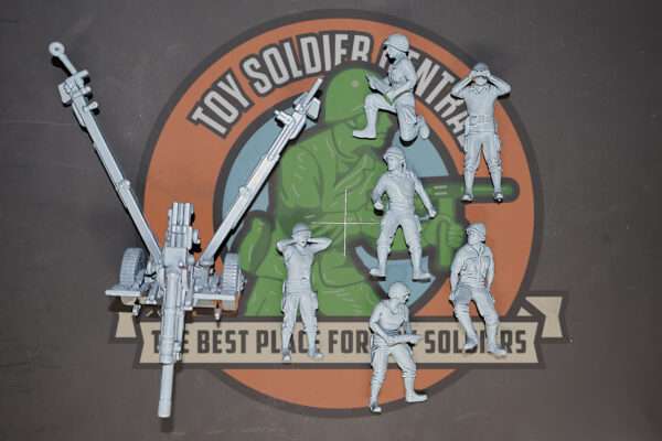 US 155mm Howitzer Crew Toy Soldiers Front