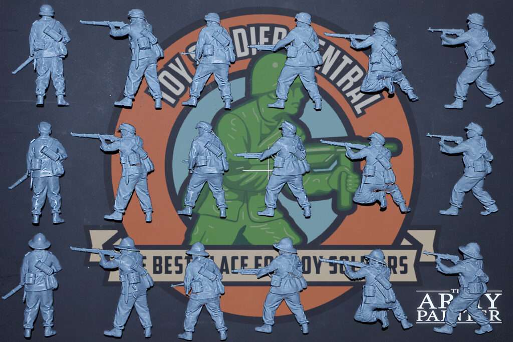 WW2 German Toy Soldiers Afrika Korps Back
