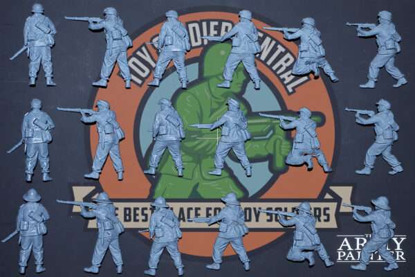 WW2 German Toy Soldiers Afrika Korps Back