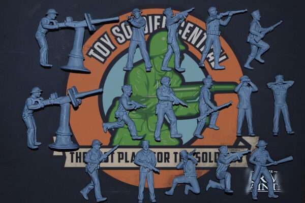 us ww2 54mm navy toy soldiers front