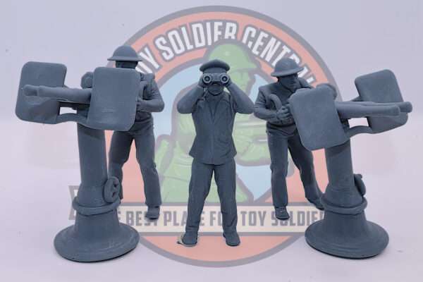 ww2 US naval cannon toy soldiers